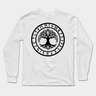 Yggdrasil /// Rune Circle Long Sleeve T-Shirt